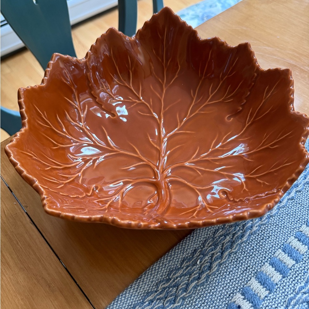 Olfaire Orange Cabbage Ware Bowl Made In Portugal - Perfect for Fall